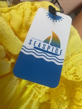 Seaspice Women's Yellow High-Low Dress Boutique
